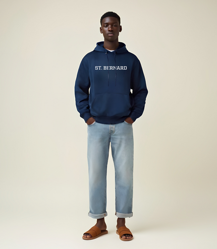 Hooded Sweatshirt with "St. Bernard"