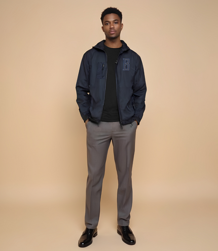 Water Resistant Coat With Detachable Hoodie