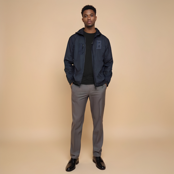 Water Resistant Coat With Detachable Hoodie