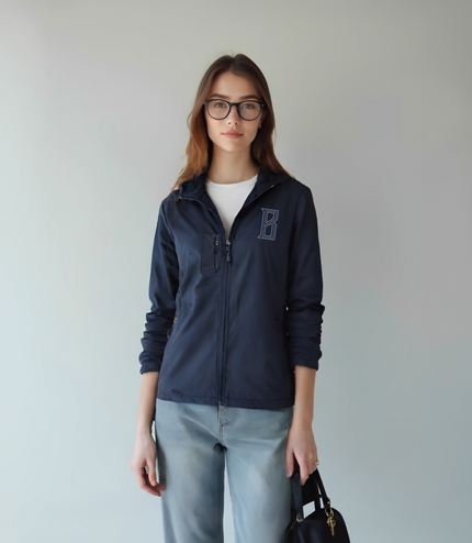 Water Resistant Coat With Detachable Hoodie