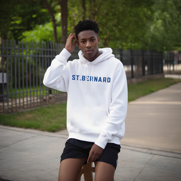 Hooded Sweatshirt with "St. Bernard"